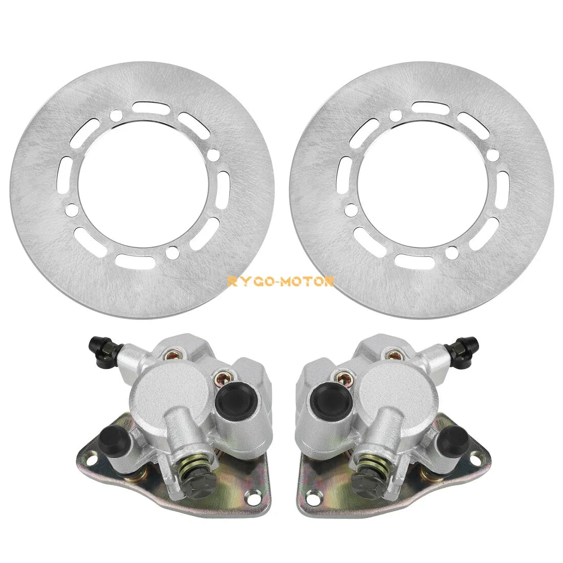 Front Brake Calipers & Disc Rotors for Yamaha Grizzly 660 4x4 (2002–2008)