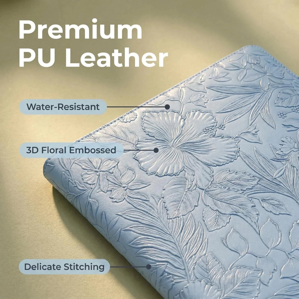 Portfolio Padfolio Binder for Professional Use (Faux Leather, Blue)