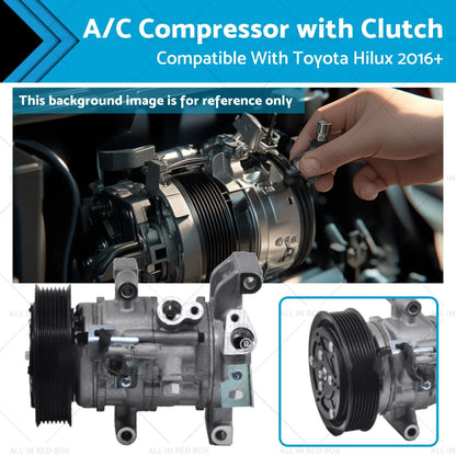 A/C Compressor 10SRE11C with Clutch for Toyota Hilux (2016-2023)
