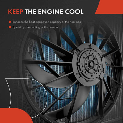 Dual Cooling Fan Assembly for Ford Fusion Lincoln MKZ (2010–2012)