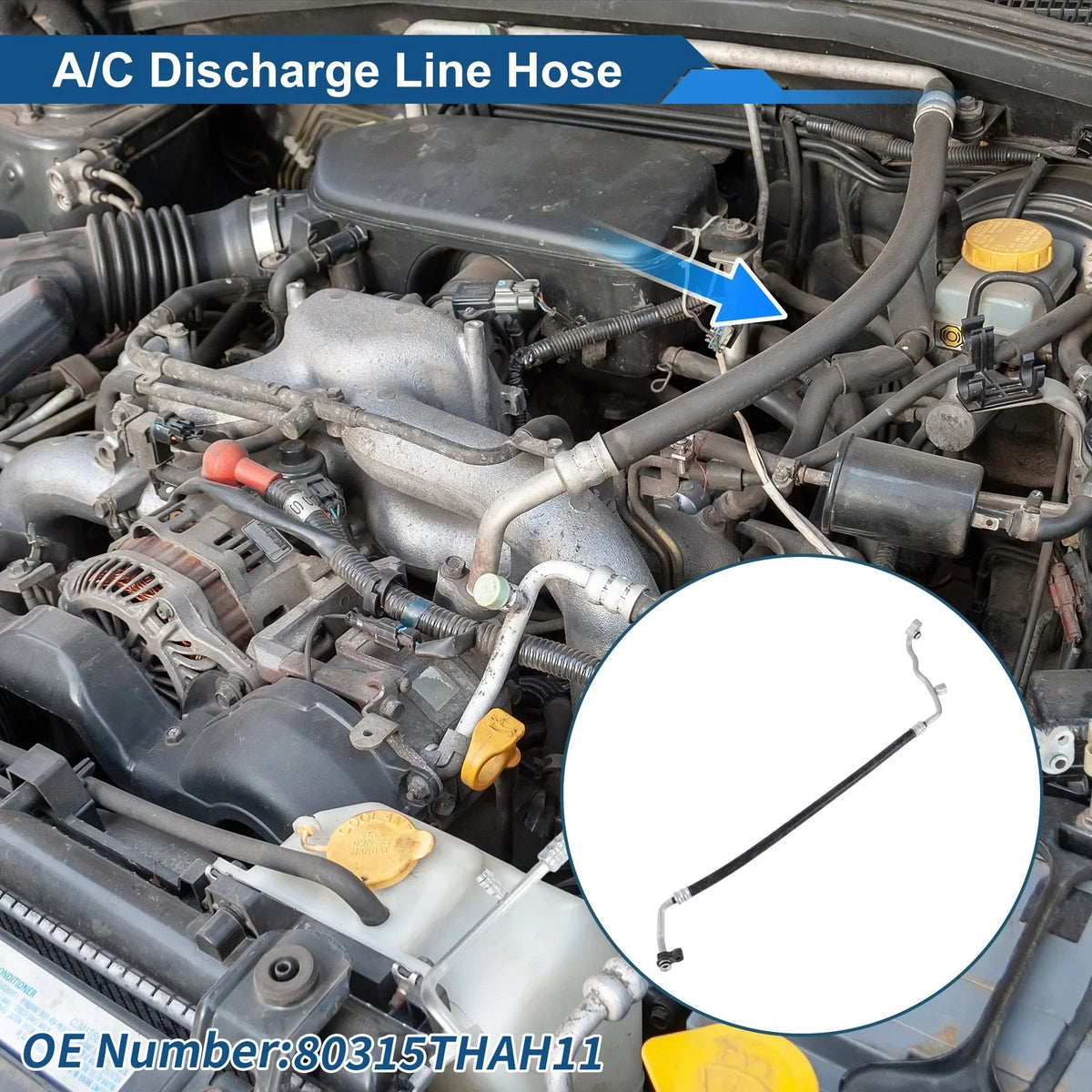 A/C Refrigerant Liquid Hose for Honda Civic (2016–2021) No. 80315THAH11