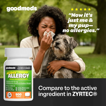 500-Count Non-Drowsy Antihistamine for Allergy Relief