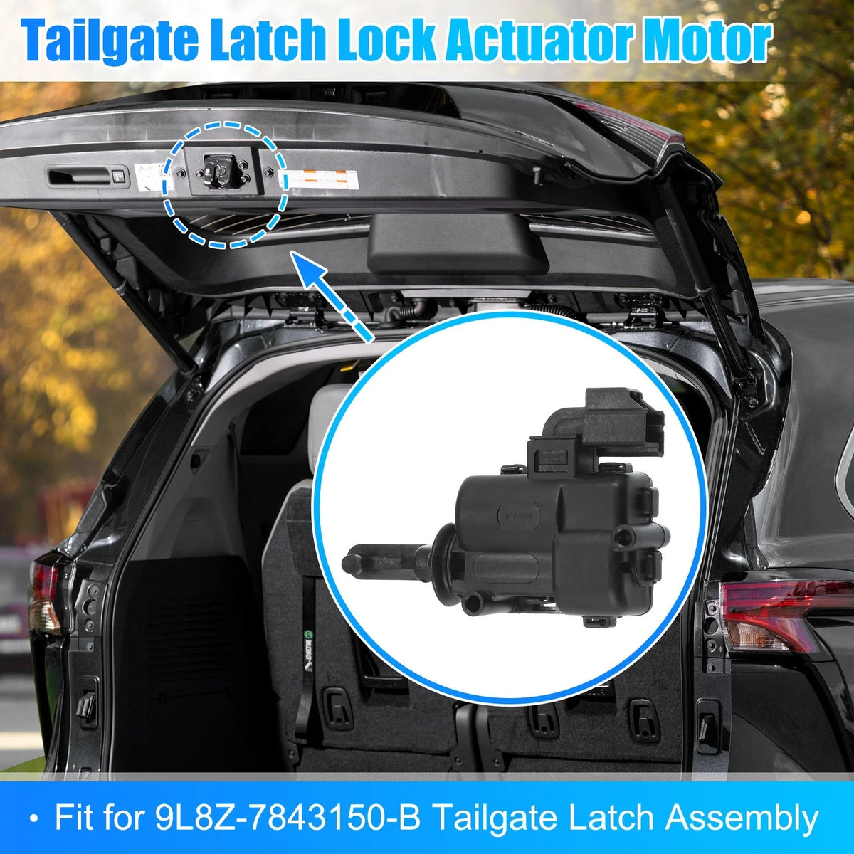 Rear Liftgate Trunk Latch Lock Actuator Solenoid 9L8Z-7843150-B for Ford Escape (2001–2012)