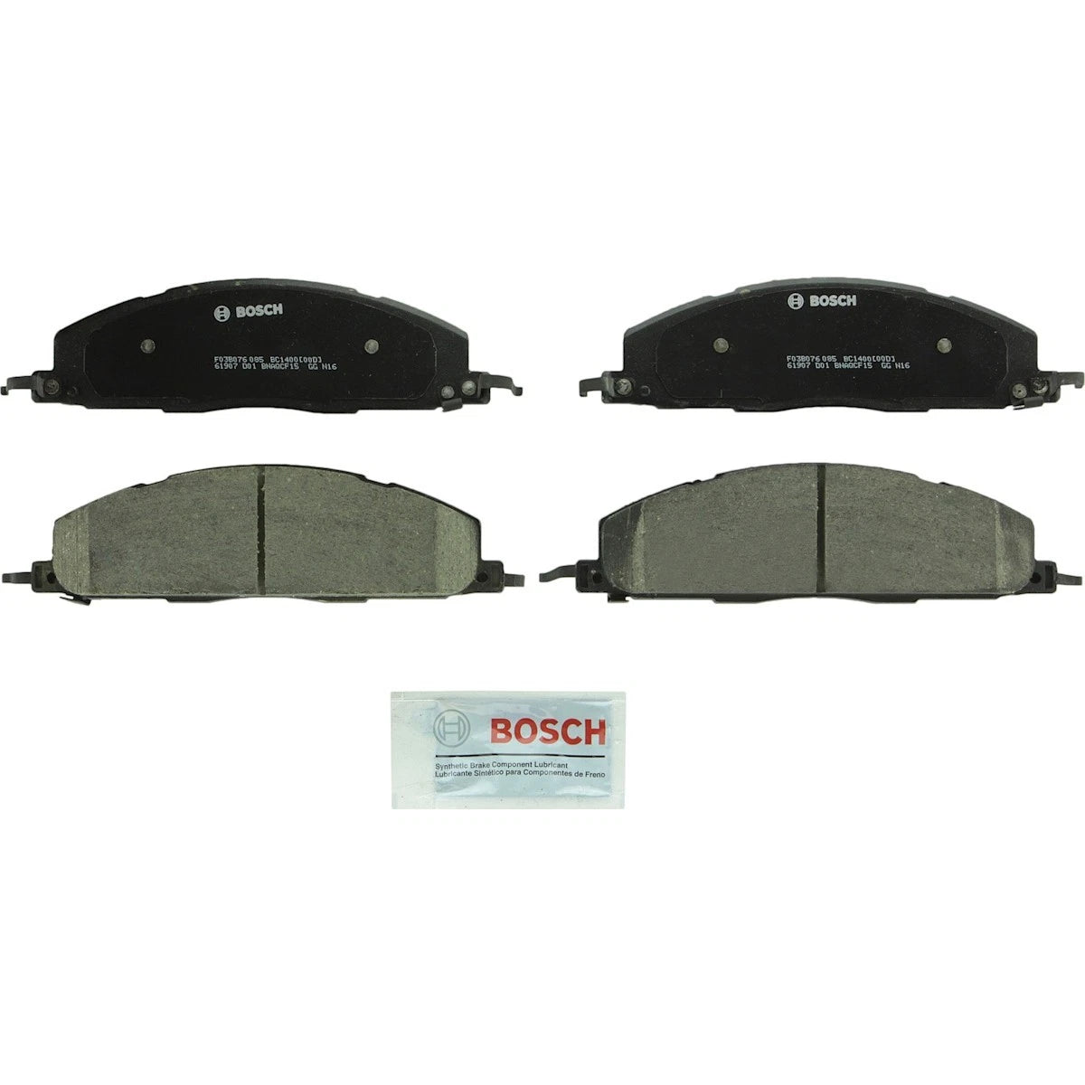 2X BC1400 Brake Pad Set for Ram 2500 Dodge (2009–2010)