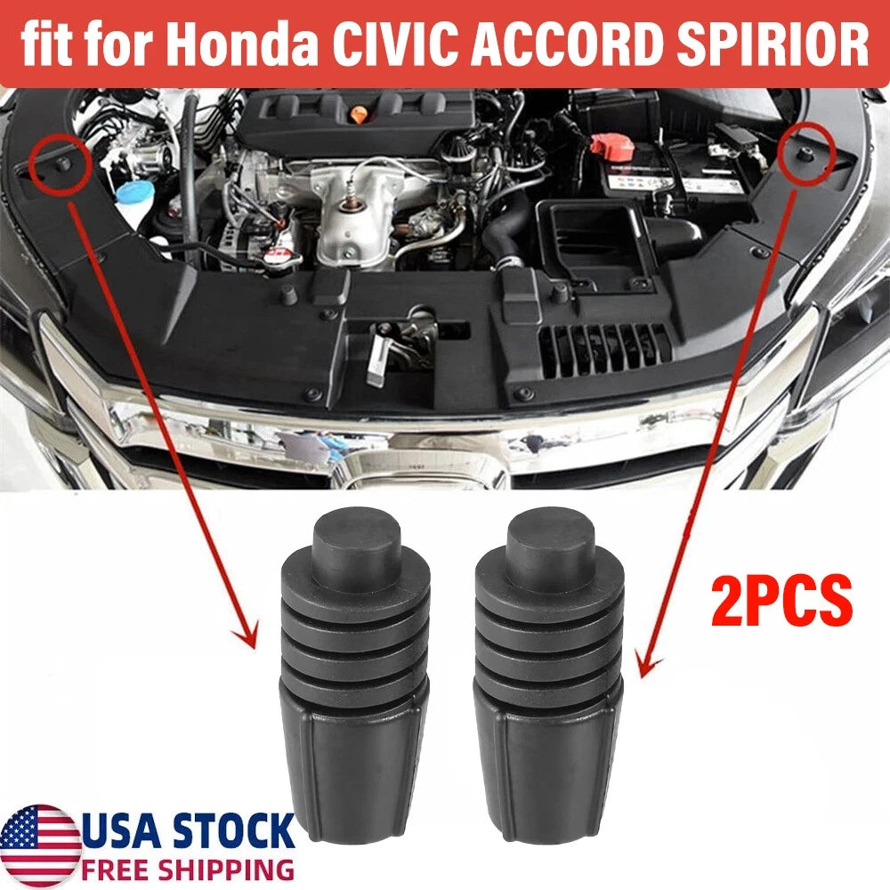 2X Hood Rubber Bumpers for Honda Civic Accord Spirior