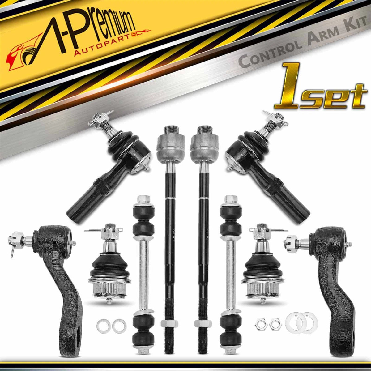 10x Front Idler Pitman Arm Sway Bar Tie Rod End for Chevrolet Express (2003–2023)