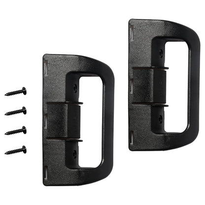 2X RV Refrigerator Door Handles for Dometic DM2652 DM2852 (Upper Lower Black)