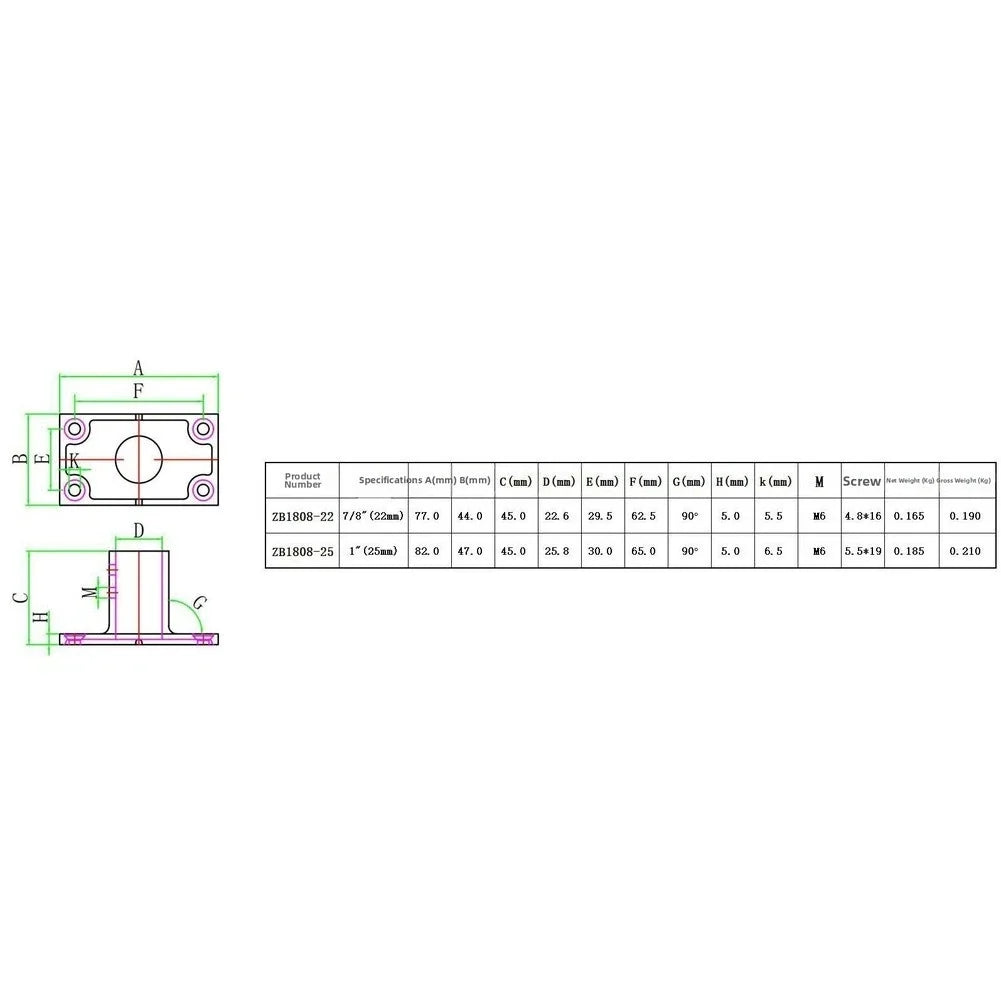Stainless Steel Boat Rail Base for 22mm and 25mm Tubing (316 Grade)
