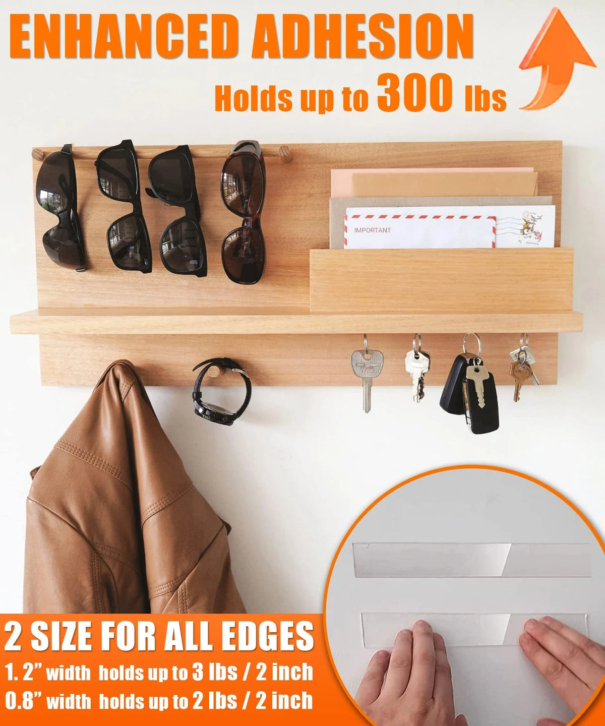 2X Heavy Duty Double Sided Tape 20ft Removable Nano Mounting Adhesive