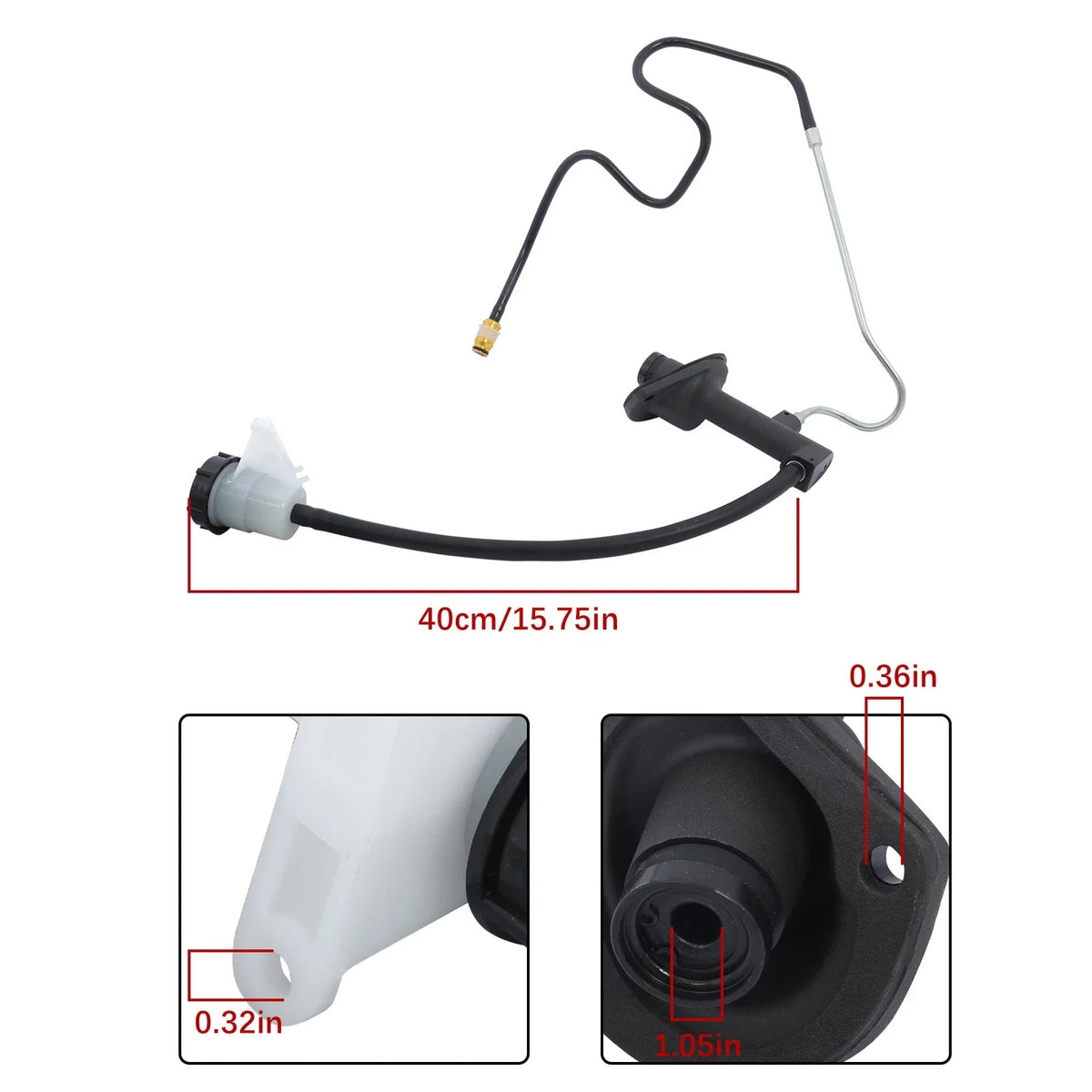 Clutch Master Cylinder and Line Assembly for Ford Ranger (1993–1994)