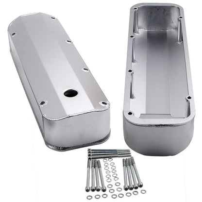 Silver Valve Covers for Ford BBF 429 460 V8 Big Block (1968–1997)