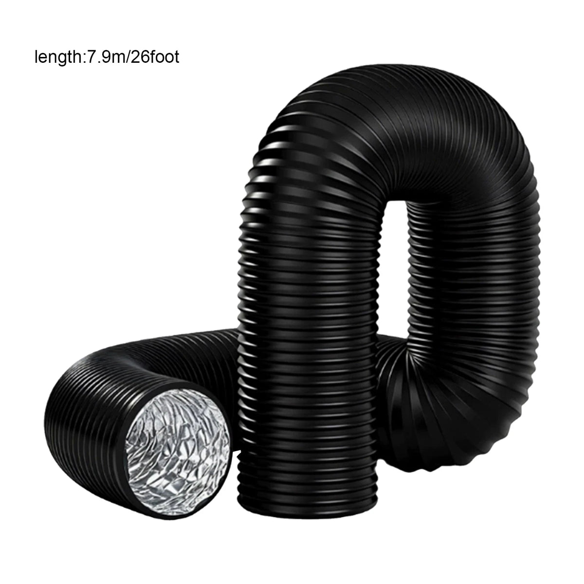 26ft Flexible Aluminum Duct for Heavy-Duty Applications