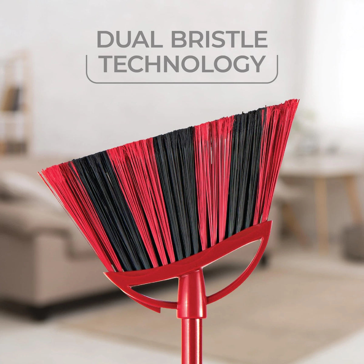 O-Cedar PowerCorner Sweep Broom with Step-on Dustpan