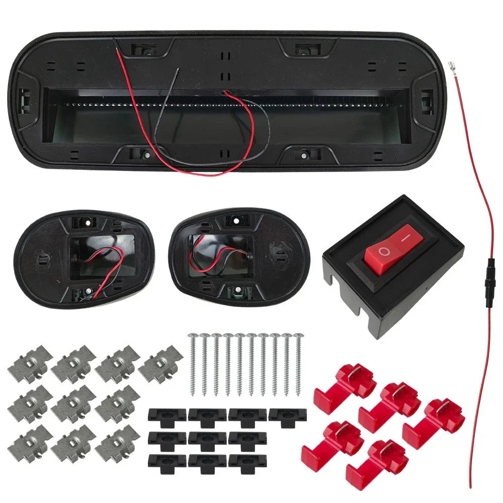 3pc Smoked Lens Cab Roof Marker Running Lights for Truck SUV