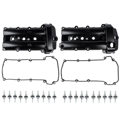 2X Engine Valve Covers with Gaskets for Jaguar S-Type (2002–2008)