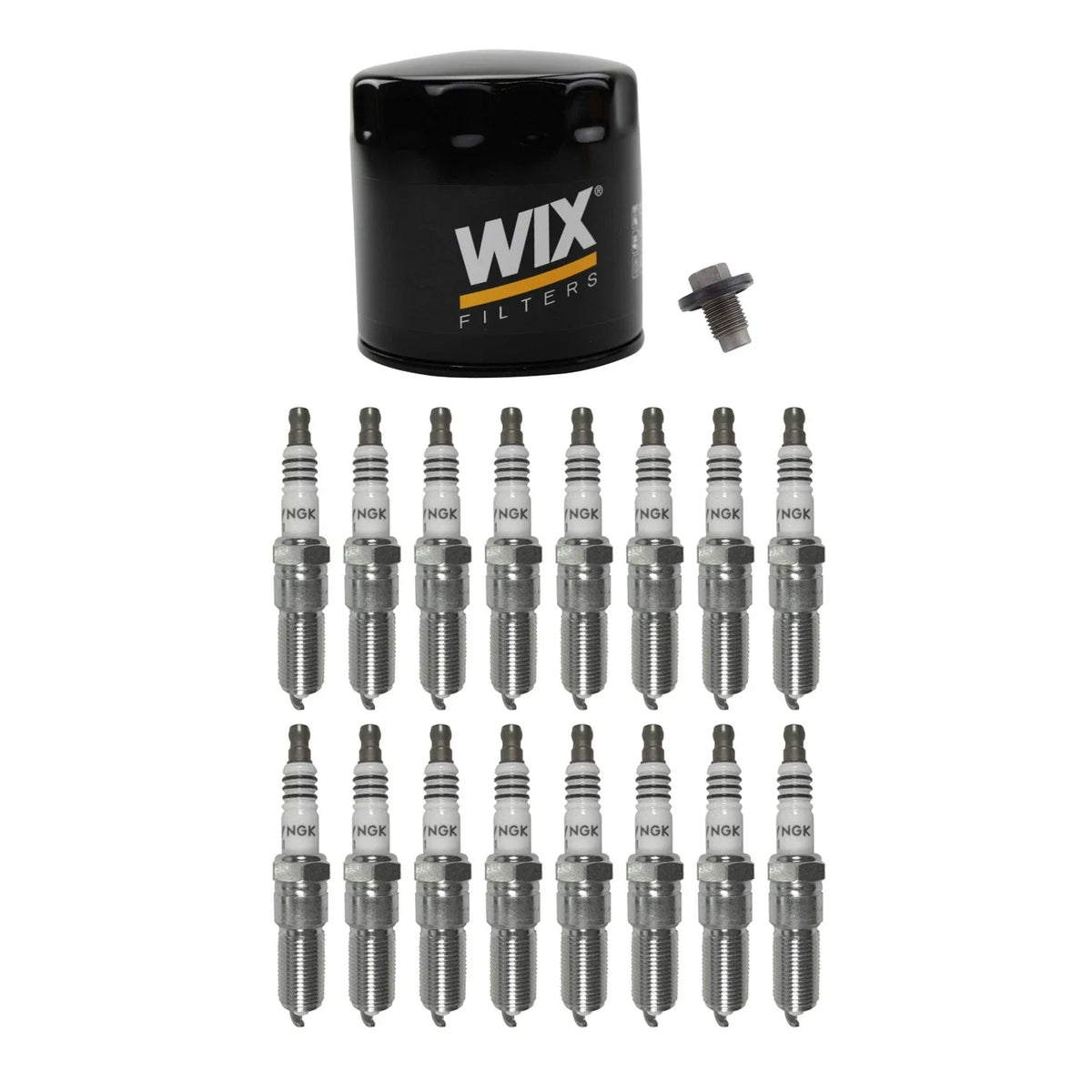 Wix Engine Oil Filter & NGK 16 Iridium IX Spark Plugs for Aspen Magnum (2007–2009)