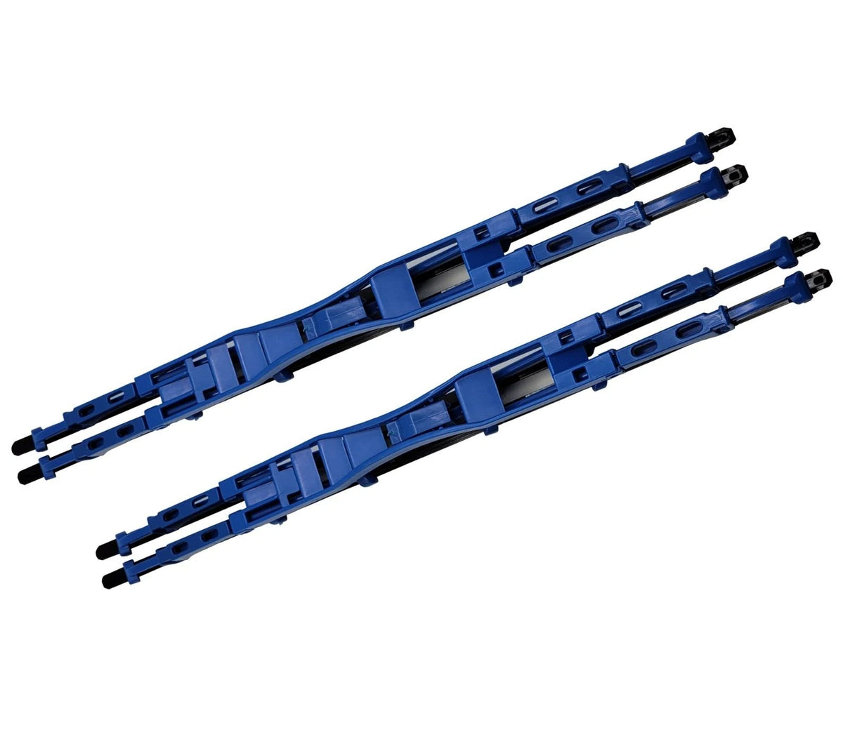 2PC Set of 16" Blue Dual Blade Windshield Wipers for Universal Fit (41603)