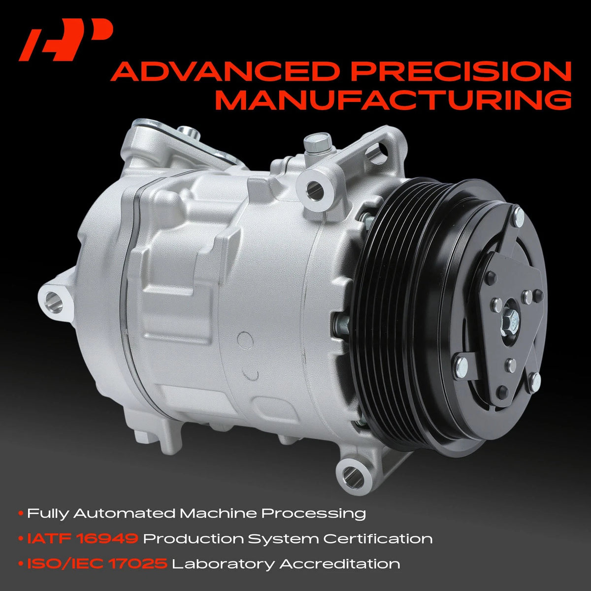 A/C Compressor with Clutch for Jeep Grand Cherokee (2014–2021) 68103197AA, 68103197AB, 68103197AC, 68103197AD, 68103197AE, 198314