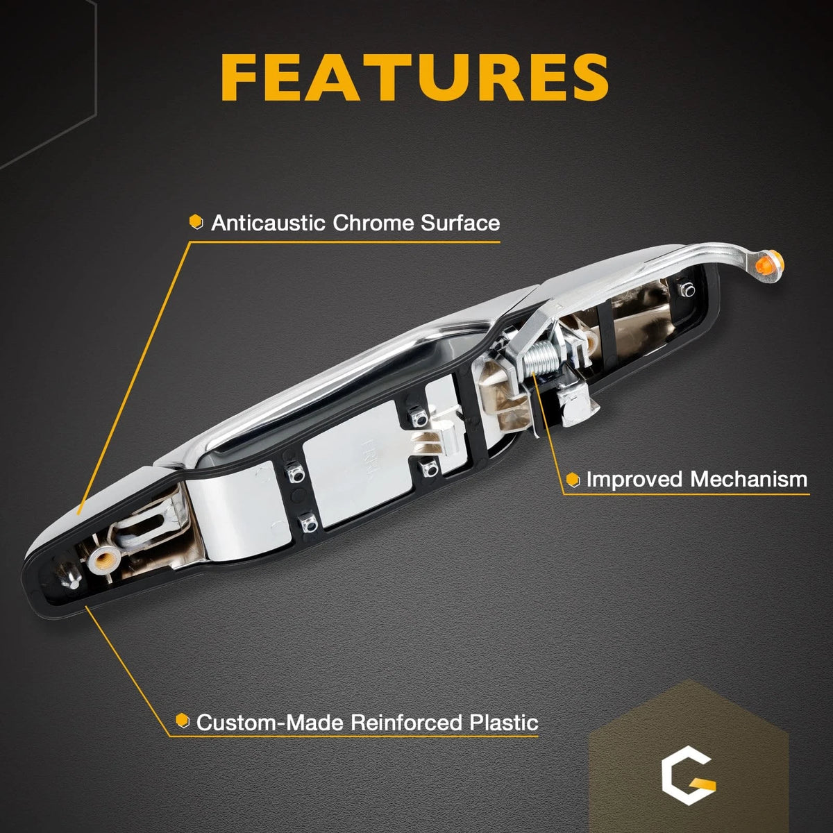 Exterior Chrome Door Handle for