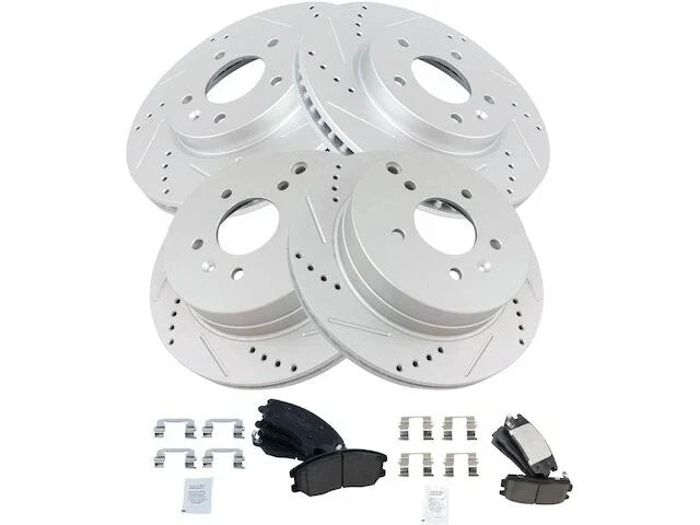 Front and Rear Brake Pad and Rotor Kit for Suzuki XL7 (2007–2009) KJ764WR
