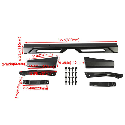 Rear Bumper Brushguard for Polaris Ranger 1000 Crew XP (2018–2024) #2882529