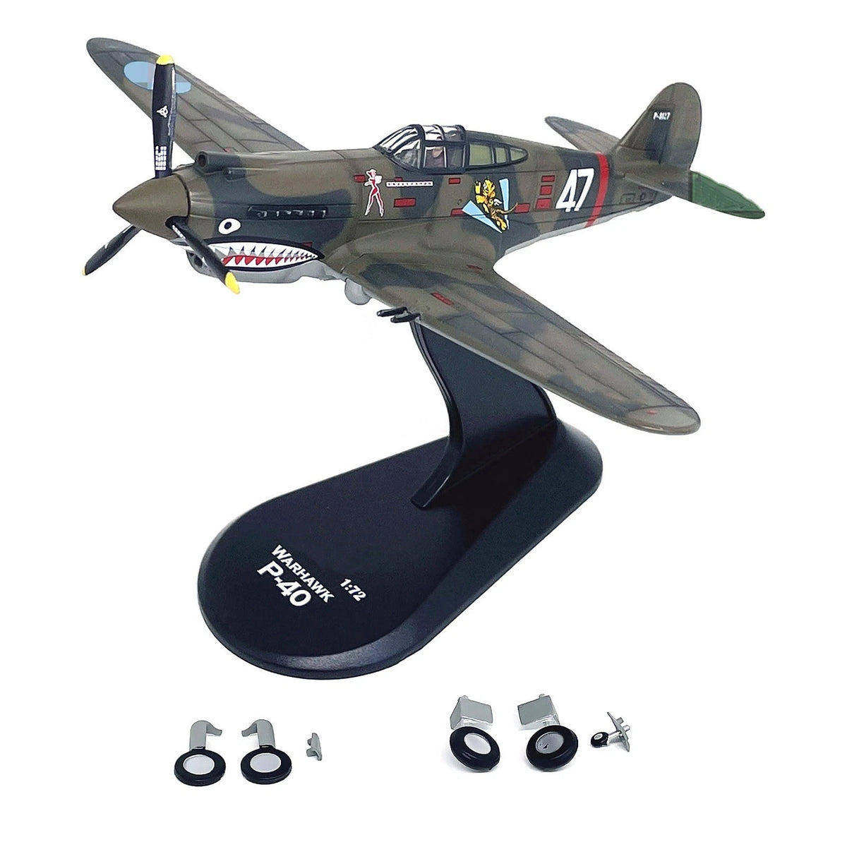 1/72 Diecast Alloy Curtiss P-40C Warhawk Model