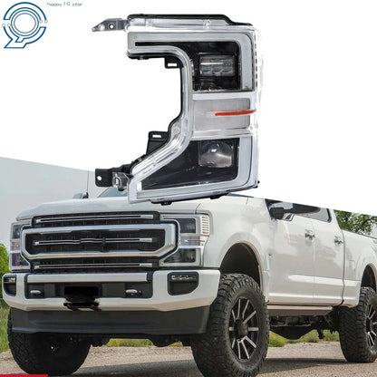 Chrome Trim LED Headlight for Ford F250 SuperDuty (2020–2022)