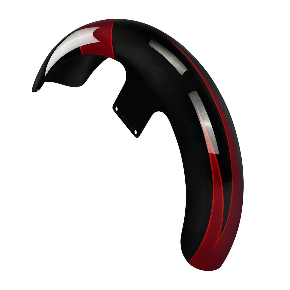 21" Front Fender for Harley Touring (1997–2013) - Starfire Black/Atomic Red