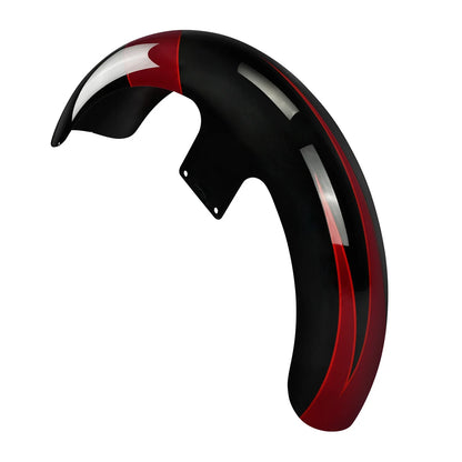 21" Front Fender for Harley Touring (1997–2013) - Starfire Black/Atomic Red