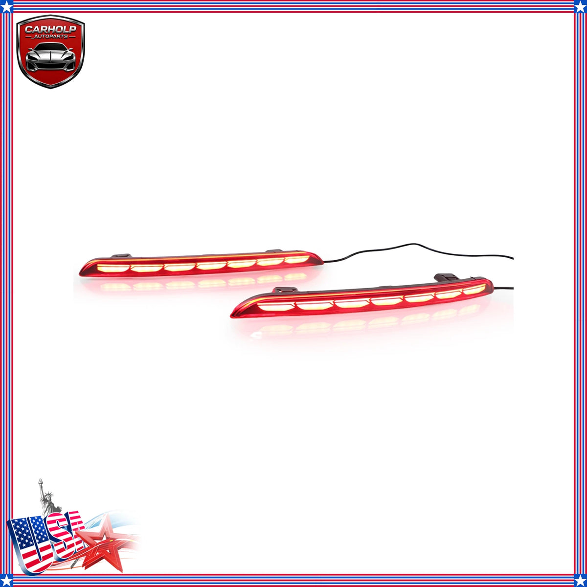 2X LED Rear Bumper Lights for Honda Civic (2022–2026) - Smoked Lens, Plug and Play