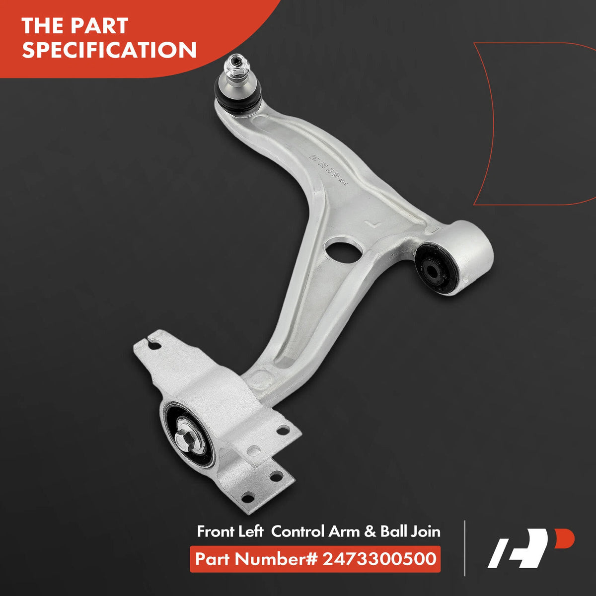 Front Left Control Arm with Ball Joint Assembly for Mercedes-Benz W177 (2019–2023) - 2473305300, 2472207502