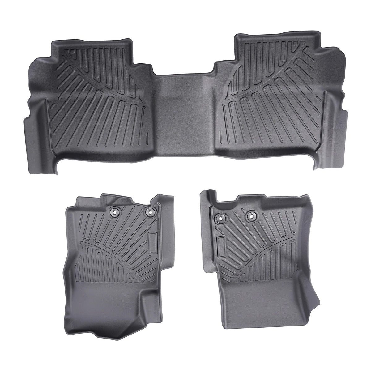 Set of 2 Waterproof Floor Mat Liners for Nissan Frontier Crew Cab (2022–2024)