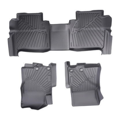 Set of 2 Waterproof Floor Mat Liners for Nissan Frontier Crew Cab (2022–2024)