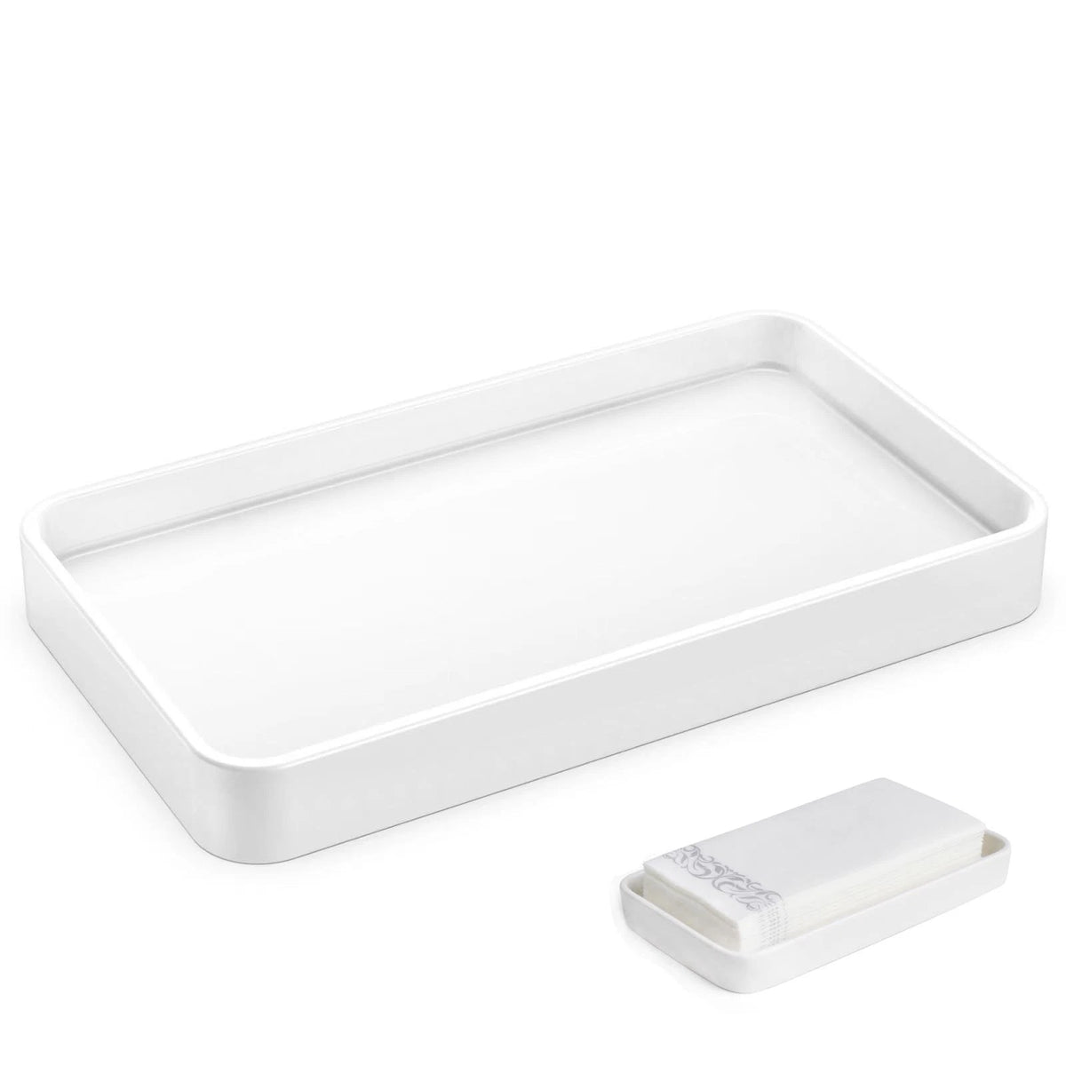 10" Bathroom Countertop and Vanity Tray for Soap Bottles