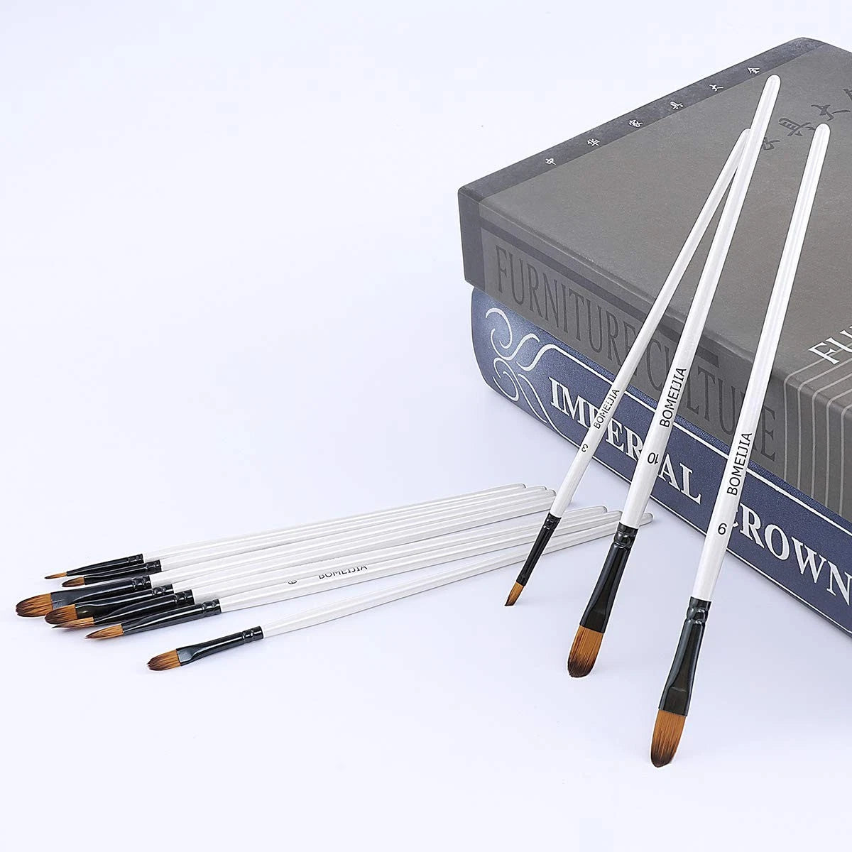 Filbert Paint Set for Automotive Detailing (Model 1#-12#)