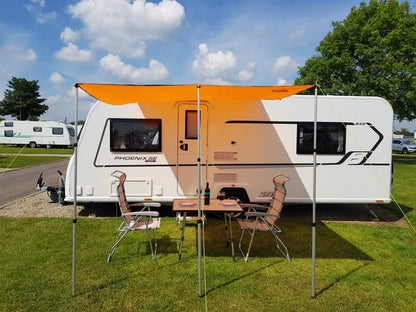 Awning Canopy for Caravan Campervan (2.4m x 3m) - Orange