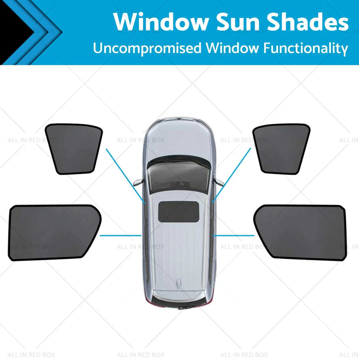 Magnetic Mesh Sun Blind Shades for Toyota Hilux SR5 (2015-2025)