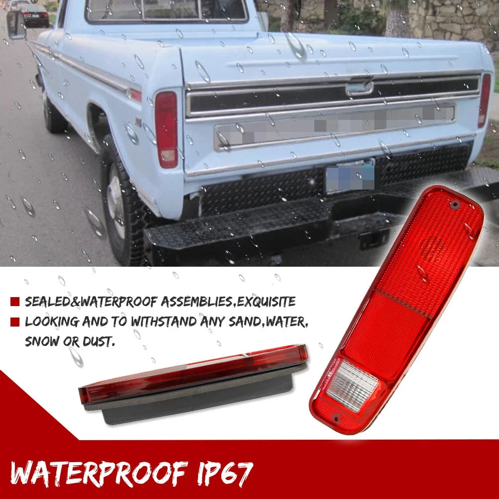 Set of 6 Tail Lights & Side Fender Markers for Ford F150 F250 E150 (1973–1979)