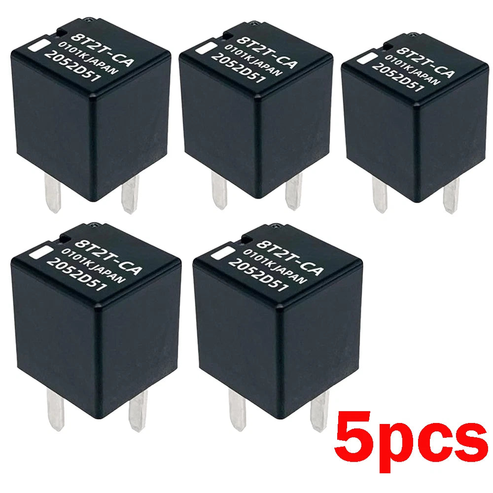5/10 Pack 8T2T-CA 12VDC 20A 4-Pin SPST Automotive Relay for Fuel Pump/Cooling