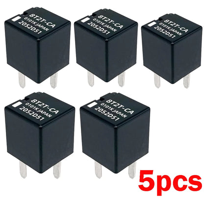 5/10 Pack 8T2T-CA 12VDC 20A 4-Pin SPST Automotive Relay for Fuel Pump/Cooling