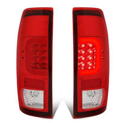 Red LED C-Bar Tail Brake Light Lamps for Ford F250 F350 Super Duty (2008–2016)
