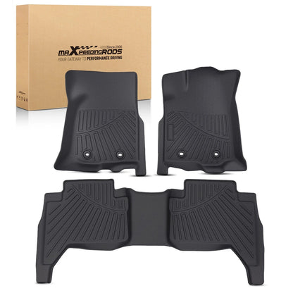 All Weather Floor Mats Liner for Toyota Tacoma Double Cab (2018–2023) TPE