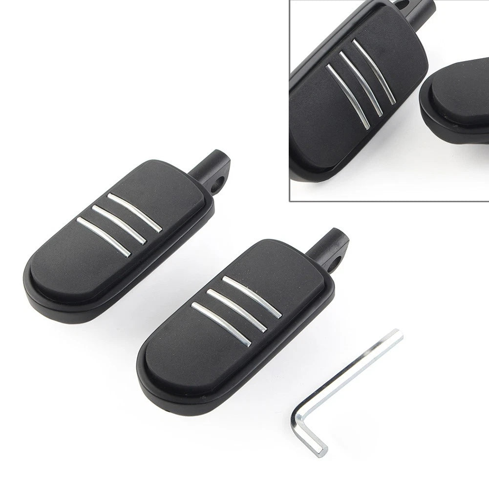 2X 32mm 1.25" Male Foot Pegs for Harley Iron XL 883 (2014–2023) Black