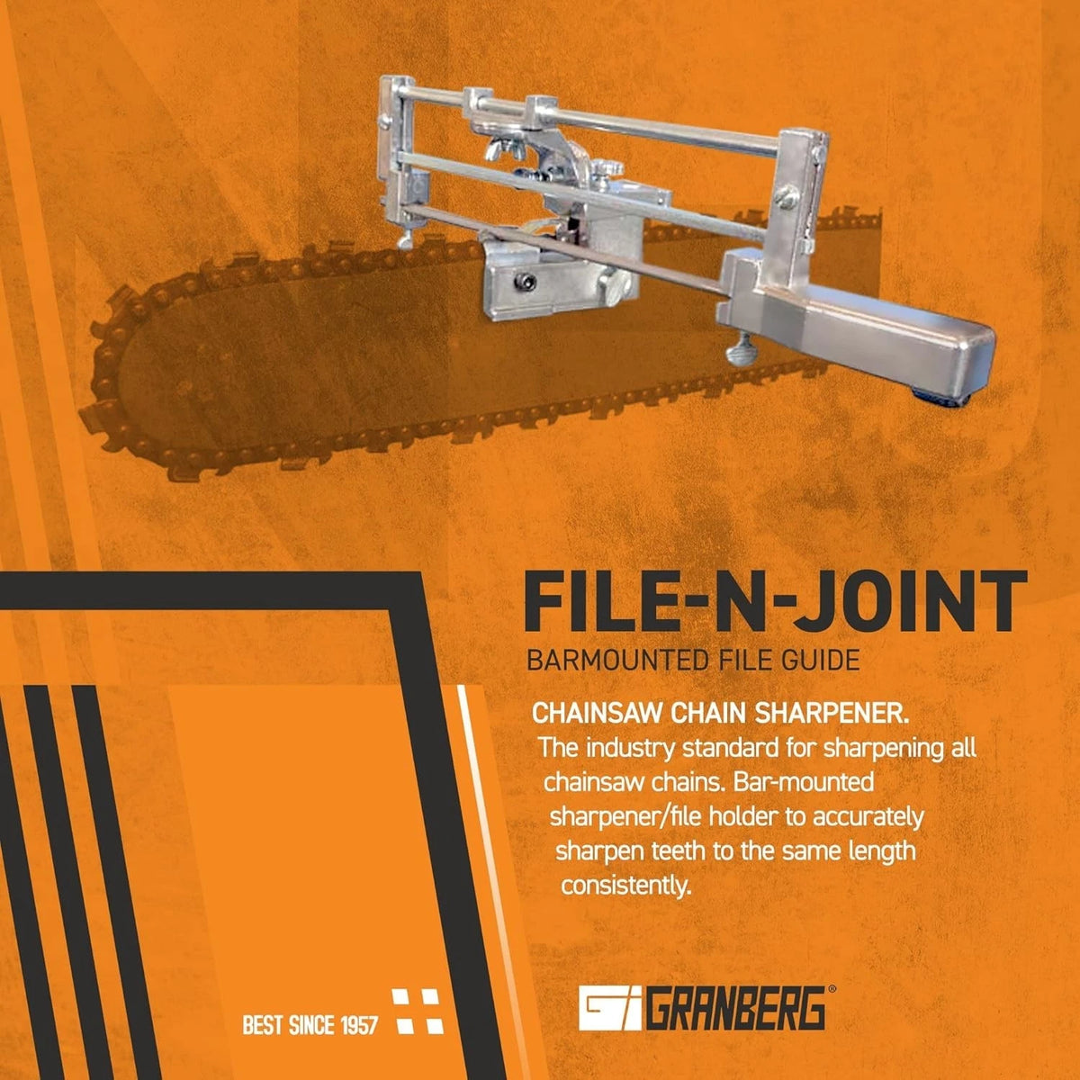 G106B Chainsaw Sharpener for Precision Sharpening (Bar-Mounted)