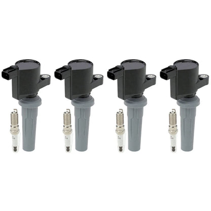 Ignition Coil and Spark Plug Kit for Ford Transit Connect Fusion Lincoln MKZ (2017–2021) - 18084865, UF621, 9E5Z12029A, C1658, NGK90607