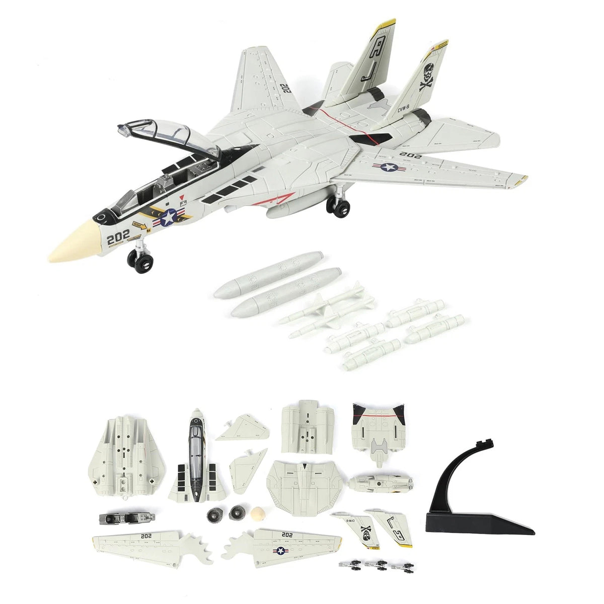 F-14 Tomcat Fighter Model Kit 1/72 Scale Twin Engine (27cm)