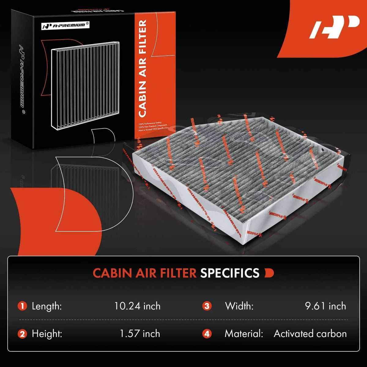 Engine & Activated Carbon Cabin Air Filter for Benz E300 GLC300 GLC350e (2016–2023)