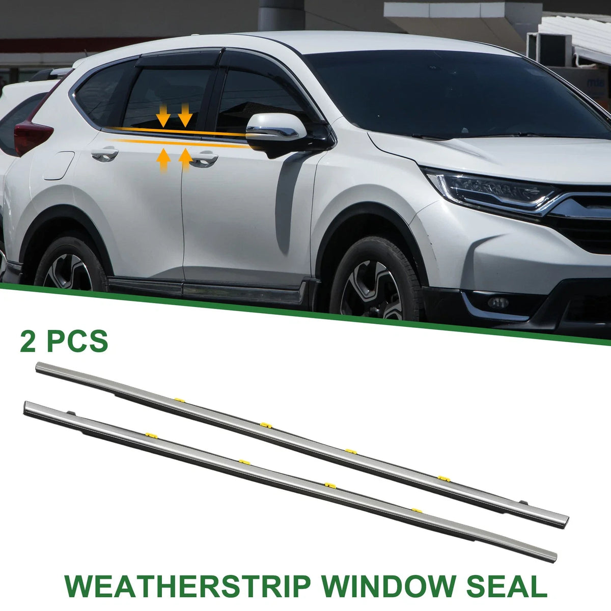 2X Rear Weatherstrip Window Seal No. 72950TLYH01 for Honda CR-V 