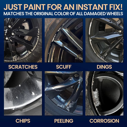 Gloss Black Rim Touch Up Paint for Automotive Wheels (Pack of 1)