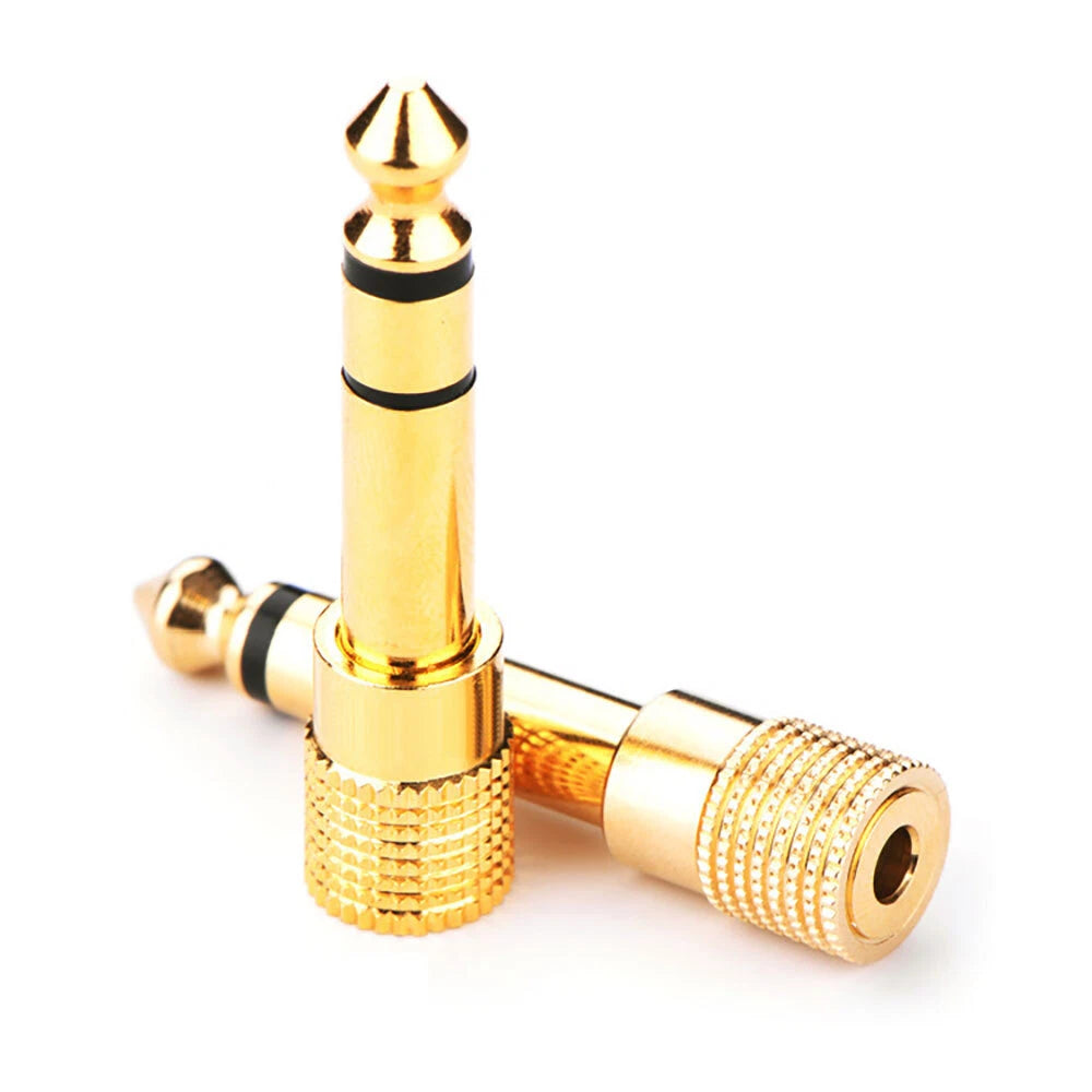 20PC 6.35mm Male to 3.5mm Female TRS Stereo Audio Adapter